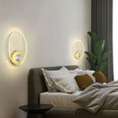 Modern gold butterfly wall lamp bedroom led sconce light