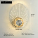 Modern gold butterfly wall lamp bedroom led sconce light