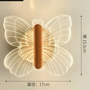Modern gold butterfly wall lamp bedroom led sconce light