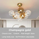 Modern gold cartoon bubble ball chandelier for kids room