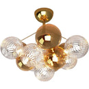 Modern gold cartoon bubble ball chandelier for kids room