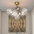 Modern gold cartoon bubble ball chandelier for kids room