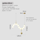 Modern gold modern chandelier light fixture for living room