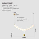 Modern gold modern chandelier light fixture for living room