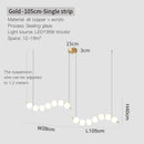 Modern gold modern chandelier light fixture for living room