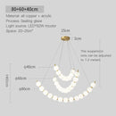 Modern gold modern chandelier light fixture for living room