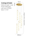 Modern gold modern chandelier light fixture for living room