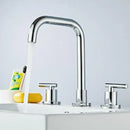 Modern gold & chrome brass basin faucet kitchen sink tap