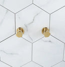 Modern gold & chrome brass triangle valve bathroom water control