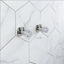 Modern gold & chrome brass triangle valve bathroom water control