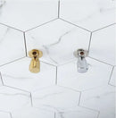 Modern gold & chrome brass triangle valve bathroom water control