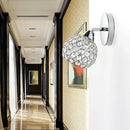 Modern gold & chrome crystal wall sconce bedroom teardrop light