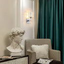 Modern gold & chrome crystal wall sconce bedroom teardrop light