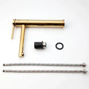 Modern gold & chrome single handle basin faucet bathroom mixer