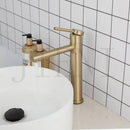 Modern gold & chrome single handle basin faucet bathroom mixer