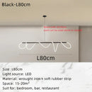 Modern gold circle note linear light bedroom pendant lamp