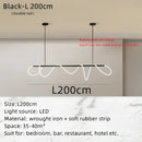 Modern gold circle note linear light bedroom pendant lamp