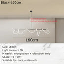 Modern gold circle note linear light bedroom pendant lamp
