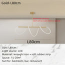 Modern gold circle note linear light bedroom pendant lamp