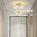 Modern gold circular led ceiling lamp for living room