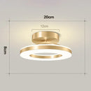 Modern gold circular led ceiling lamp for living room