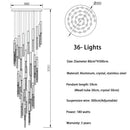 Modern gold & clear decorbites crystal led chandelier living room