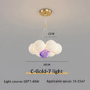 Modern gold cloud bubble ball led pendant lights for dining room