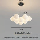 Modern gold cloud bubble ball led pendant lights for dining room