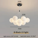 Modern gold cloud bubble ball led pendant lights for dining room