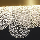 Modern gold cloud crystal led chandelier living room ceiling lamp