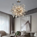 Modern gold cloud led ceiling chandelier for living room