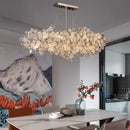 Modern gold cloud led ceiling chandelier for living room