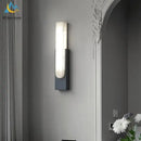 Modern gold cloud stone led wall light bedroom sconce