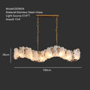 Modern gold cloudy glass chandeliers for living room lighting
