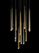 Modern gold conical led nordic chandelier dining room pendant light