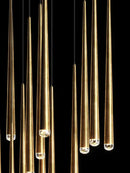 Modern gold conical led nordic chandelier dining room pendant light