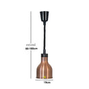 Modern gold & copper bell 250w electric heat lamp kitchen pendant light