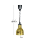 Modern gold & copper bell 250w electric heat lamp kitchen pendant light