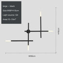 Modern gold cross-shaped wall lamp living room sconce