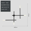 Modern gold cross-shaped wall lamp living room sconce