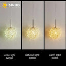 Modern gold crystal ball pendant light bedroom chandelier