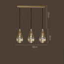 Modern gold crystal ball pendant light for dining room