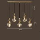 Modern gold crystal ball pendant light for dining room