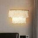 Modern gold crystal bead sconce lamp bedroom wall fixture 220v-240v