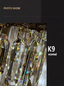 DecorBites™ Crystal Bedhead Pendant Light for Master Bedroom, High-End Restaurant Chandelier