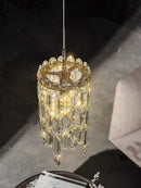 DecorBites™ Crystal Bedhead Pendant Light for Master Bedroom, High-End Restaurant Chandelier