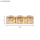Modern gold crystal block wall light living room sconce 220v-240v