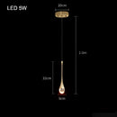 Modern gold crystal bubble pendant chandelier for dining room