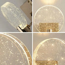 Modern gold crystal bubble wall lamp for bedroom luxury lighting
