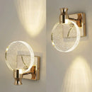 Modern gold crystal bubble wall lamp for bedroom luxury lighting